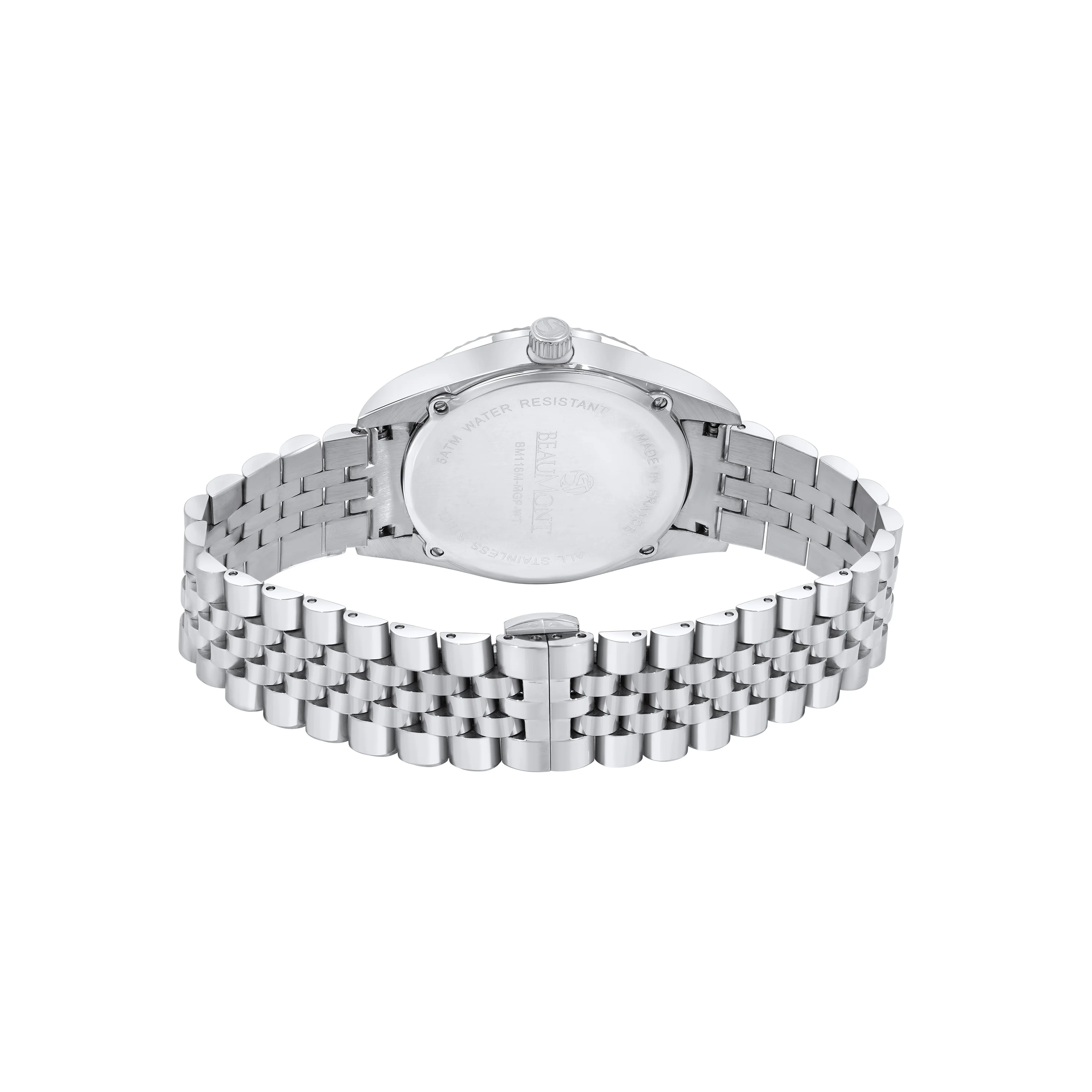 White Stainless Steel Quartz Beaumont Gents Watch - Image 3