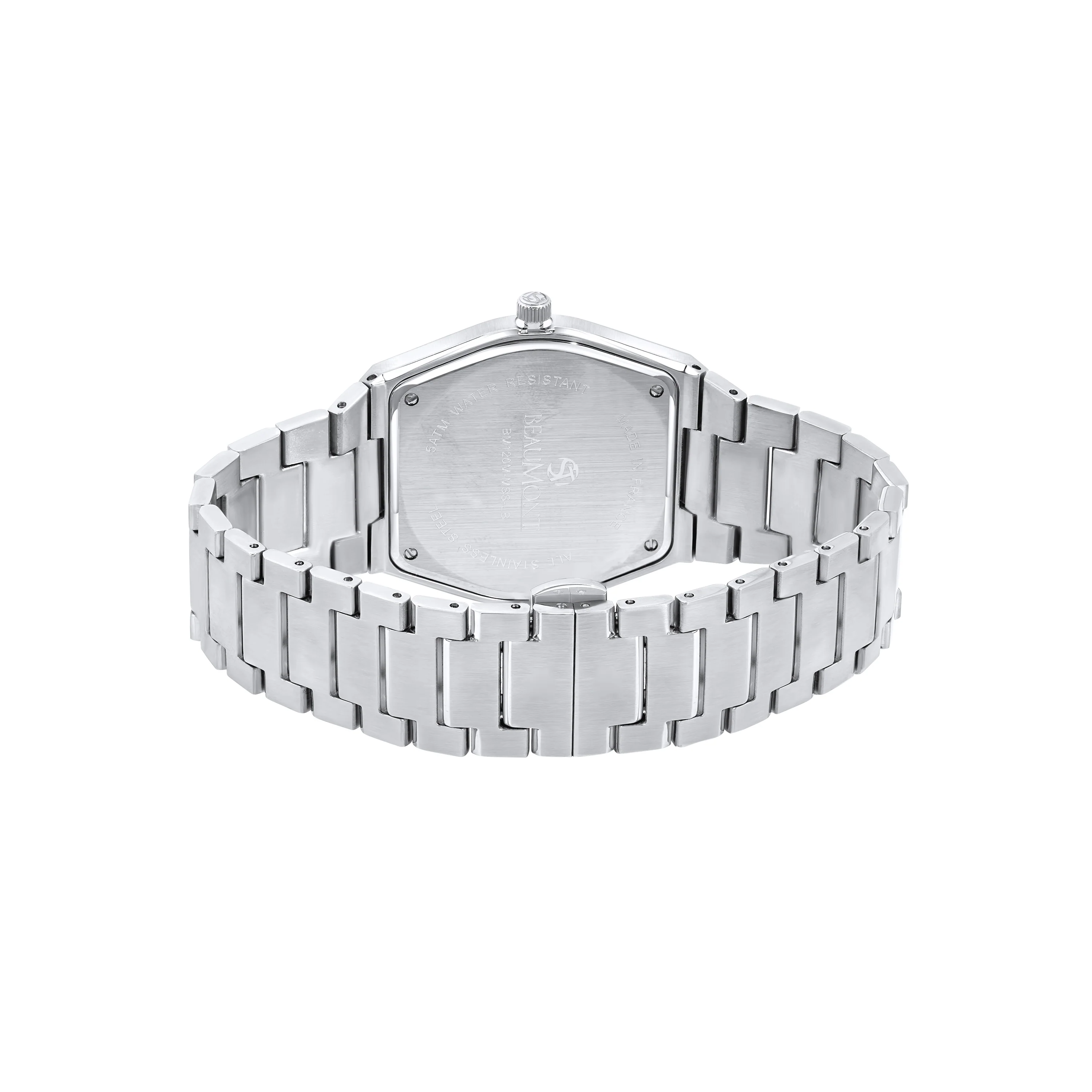 White Stainless Steel Quartz Beaumont Gents Watch - Image 3