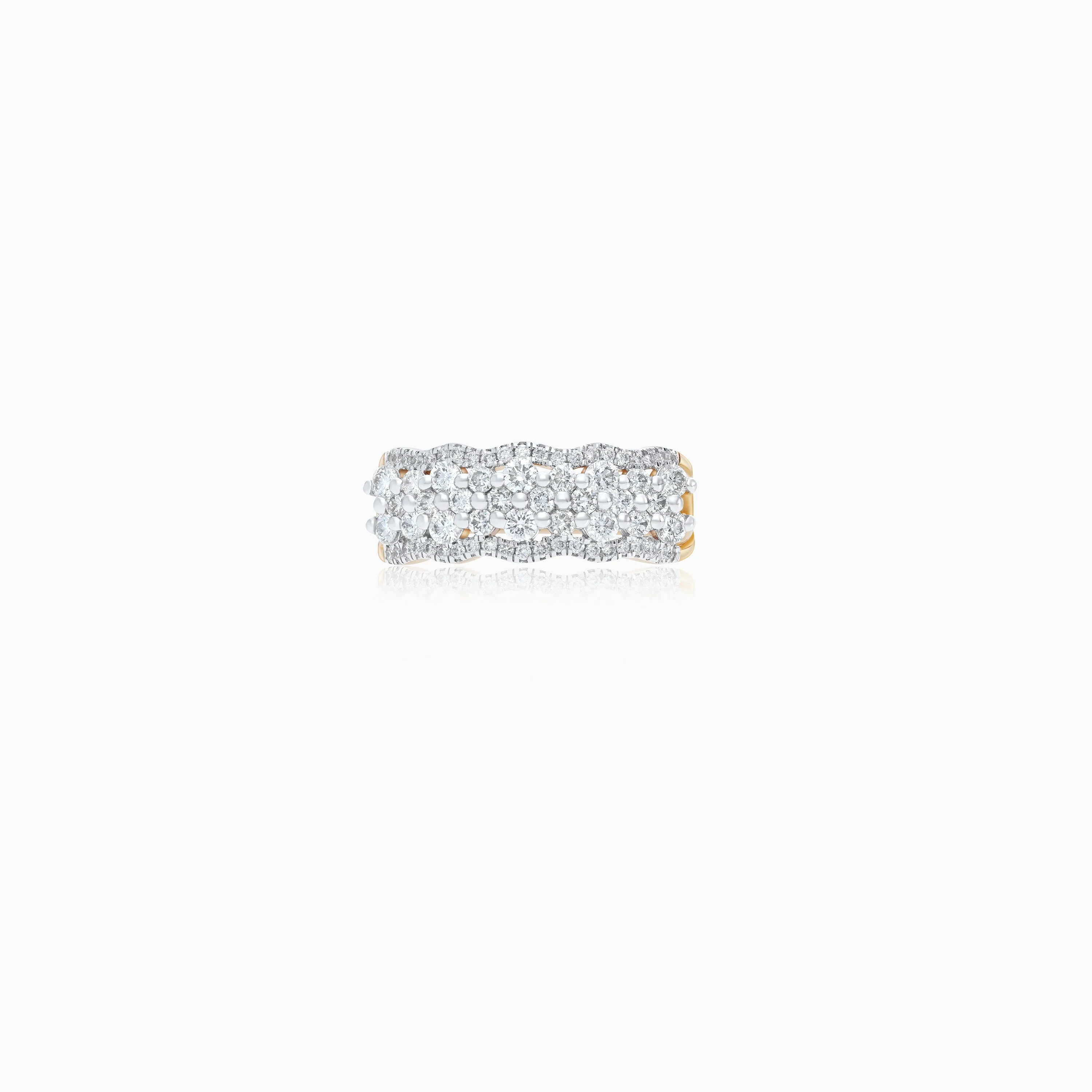 Yellow Gold Diamond Ring – 18k Scala Luxury Rings - Image 3
